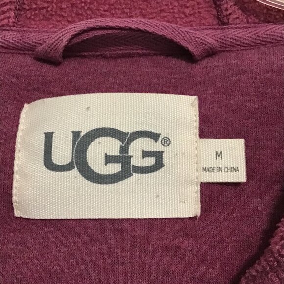 UGG Australia Sarasee Lonely Hearts Zip Front Hooded Jacket   Size M - Picture 9 of 15